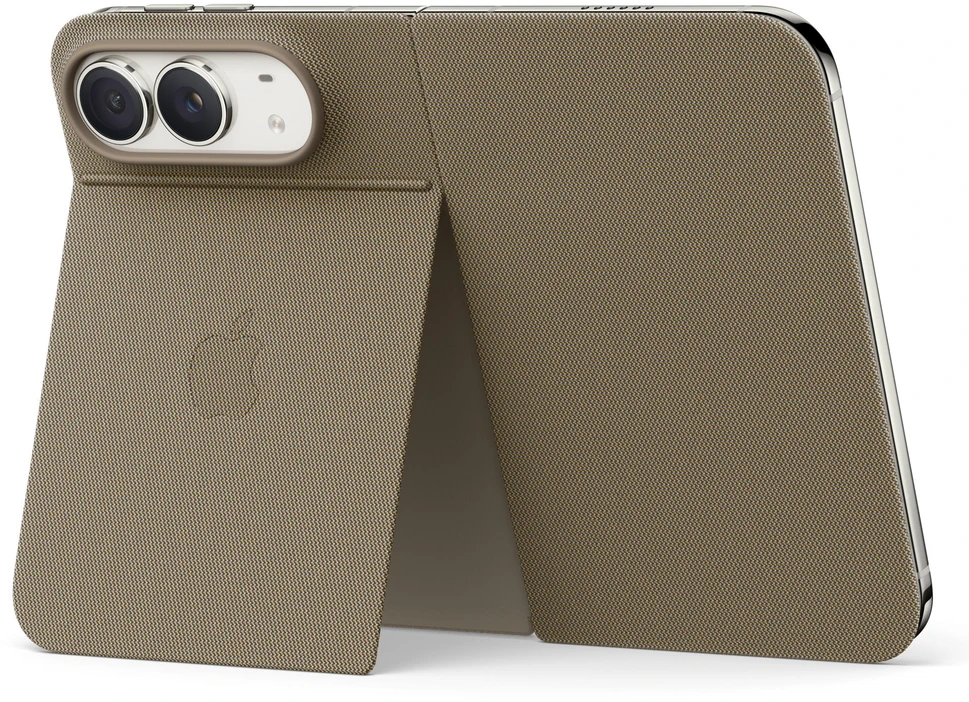 Dėklas Apple iPhone Duo Folio with Kickstand - Taupe - MKR64ZM/A