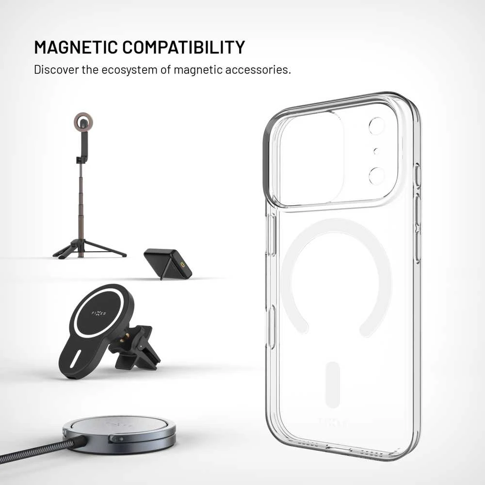 Fixed Dėklas MagShellz obsługą MagSafe - Samsung Galaxy S26 skaidrus