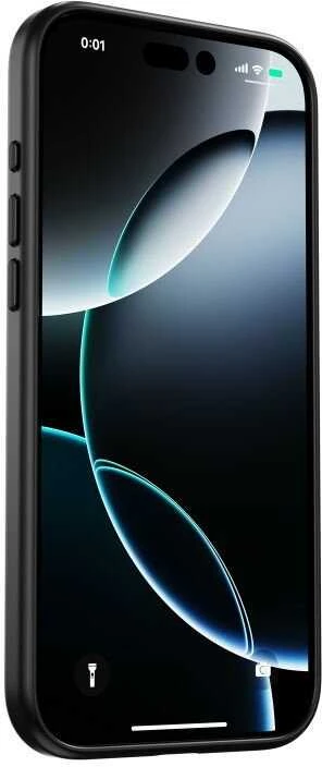 „Cubenest“ dėklas, skirtas „iPhone 17 Pro Max“ su „MagSafe“ laikikliu, matinės juodos spalvos