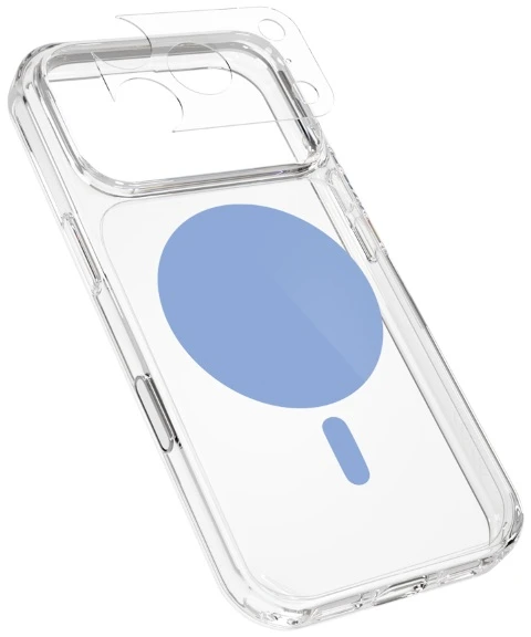 Dėklas Epico Dot Mag+ Case | iPhone 17 Pro/18 Pro | Qi2 & MagSafe Compatible | Light Mėlyna | Crossbody Straps & Camera Island Protection
