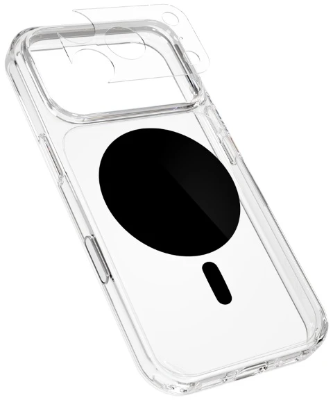 Dėklas Epico Dot Mag+ Case | iPhone 17 Pro/18 Pro | Qi2 & MagSafe Compatible | Juodas | Crossbody Straps & Camera Island Protection