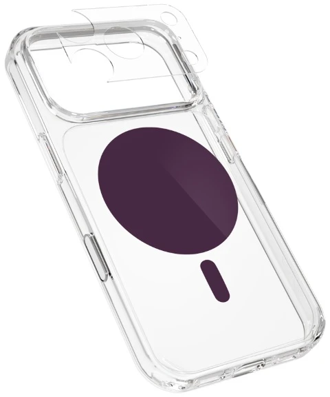 Dėklas Epico Dot Mag+ Case | iPhone 17 Pro Max/18 Pro Max | Qi2 & MagSafe Compatible | Dark Violetinė | Crossbody Straps & Camera Protection