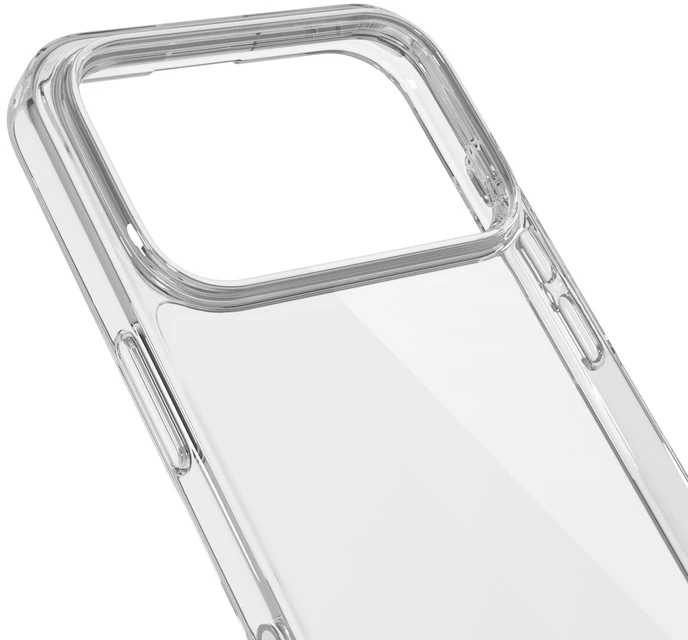 Dėklas Epico Hero Case for iPhone 17 Pro Max/18 Pro Max: Ultra-Lightweight Case - Transparent (Crossbody Straps & Camera Island Protection)