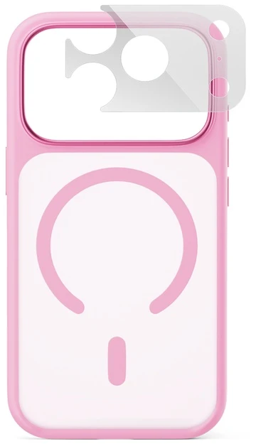 Dėklas Epico HeroMatte Pro Mag+ Case for iPhone 17 Pro Max/18 Pro Max—Qi2 & MagSafe Compatible—Rožinė