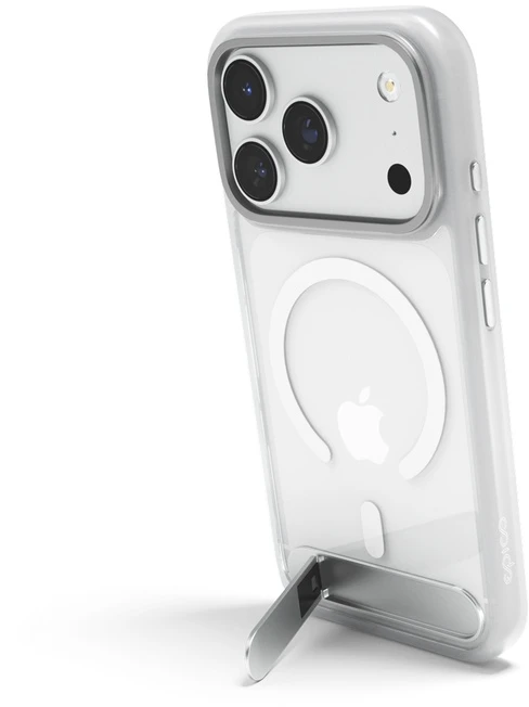 Dėklas Epico HeroStand Pro Mag+ Case for iPhone 17 Pro Max/18 Pro Max with Foldable Stand - Matte Transparent