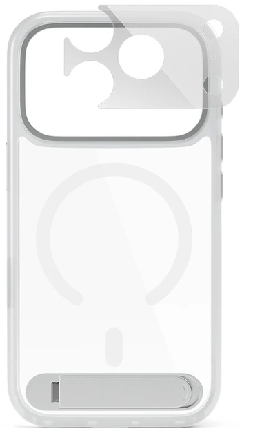 Dėklas Epico HeroStand Pro Mag+ Case for iPhone 17 Pro Max/18 Pro Max with Foldable Stand - Matte Transparent