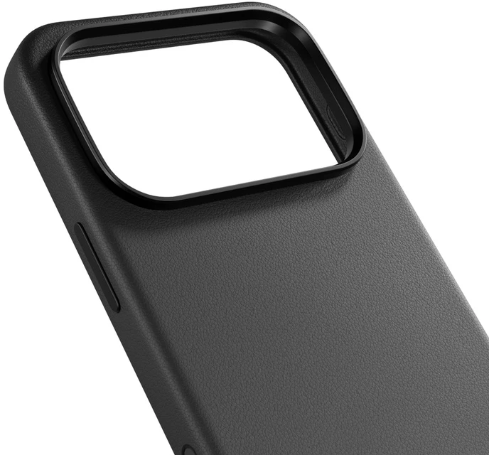 Dėklas Epico Leather Pro Mag+ Case for iPhone 17 Pro/18 Pro, Qi2 & MagSafe Compatible - Juodas (Camera Protection)
