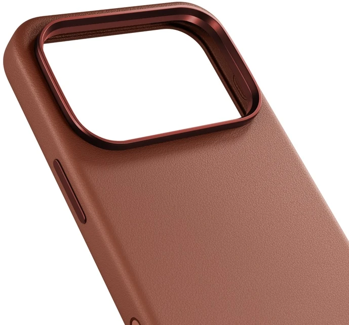 Dėklas Epico Leather Pro Mag+ Case for iPhone 17 Pro/18 Pro, Qi2 & MagSafe Compatible - Brown (Camera Protection)