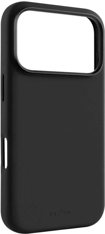 Dėklas Fixed Fiksuotas galinis dangtelis | Apple | iPhone 17 Pro | Skystas silikonas | Juodas | MagFlow