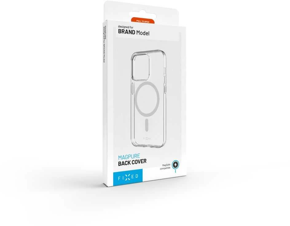 Dėklas Fixed Fiksuotas galinis dangtelis | Apple | iPhone 17 Pro | TPU/PC | Skaidrus | MagPure