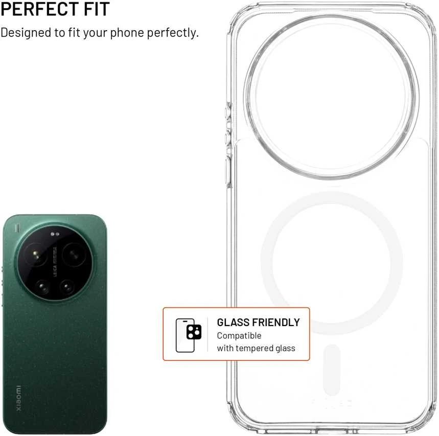 Dėklas Fixed MagPure | Back cover | Xiaomi | 17 Ultra | TPU/PC | Clear