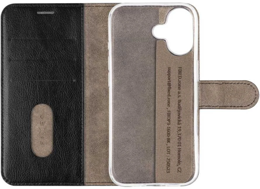 Dėklas FIXED Opus for Apple iPhone 17, juodas