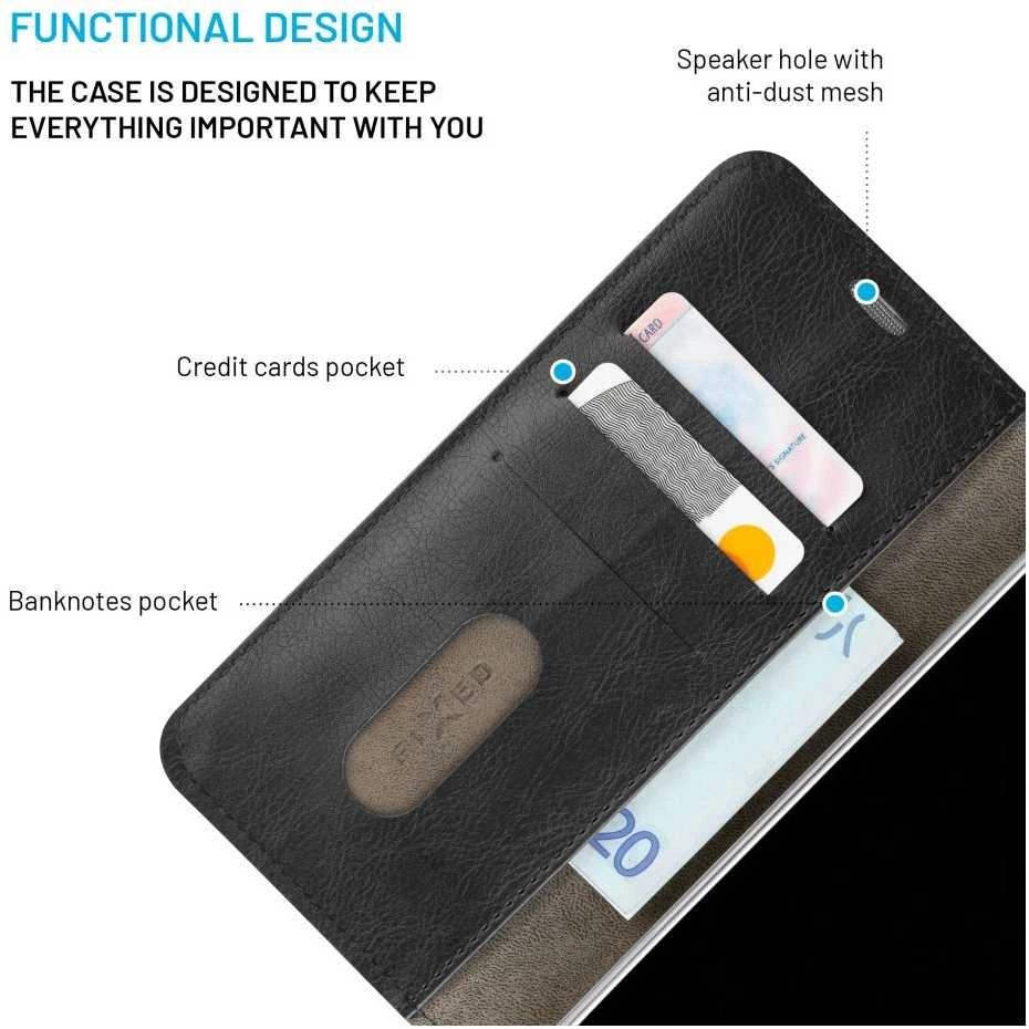 Dėklas FIXED Opus for Apple iPhone 17, juodas