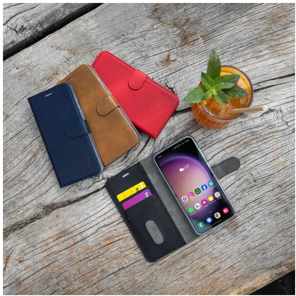 Fixed Fiksuotas Opus | Knygų dėklas | Xiaomi | Redmi Note 14 Pro 4G | Oda | Juodas