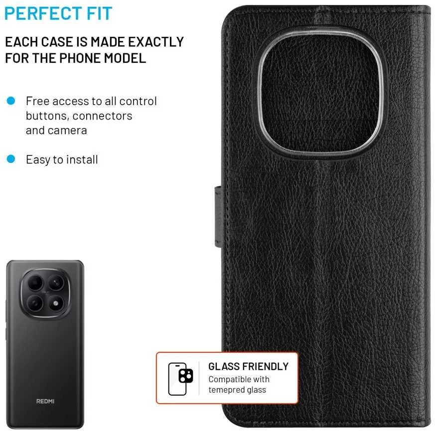 Fixed Opus - Dėklas do Xiaomi Redmi Note 15 5G / Poco M8 5G juoda (FIXOP3-1644-BK)