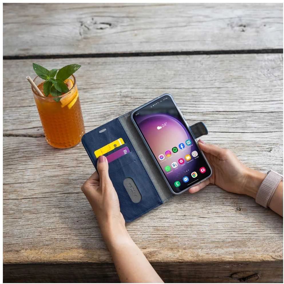 Dėklas Korpuso tipo knyga FIXED Opus Samsung Galaxy A16 4G/5G, mėlynas