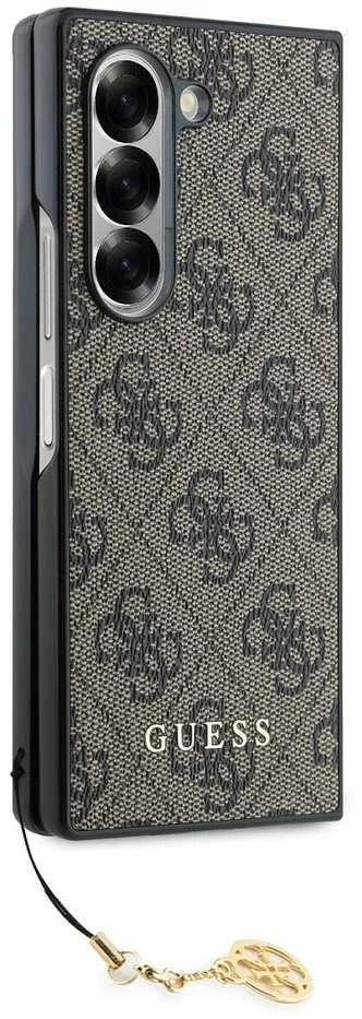 Guess 4G Charm Samsung Galaxy Z Fold6 dėklas telefonui rudos spalvos