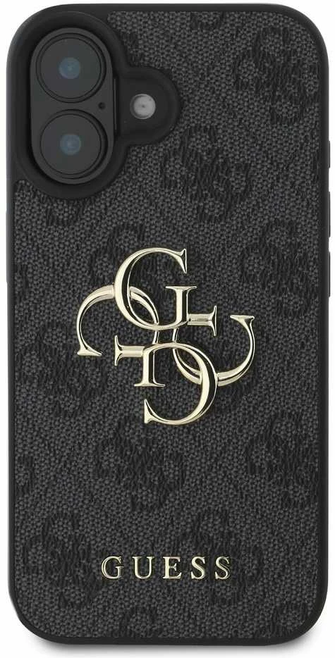 Guess 4G Big Logo Apple iPhone 16 – dėklas telefonui juodos spalvos
