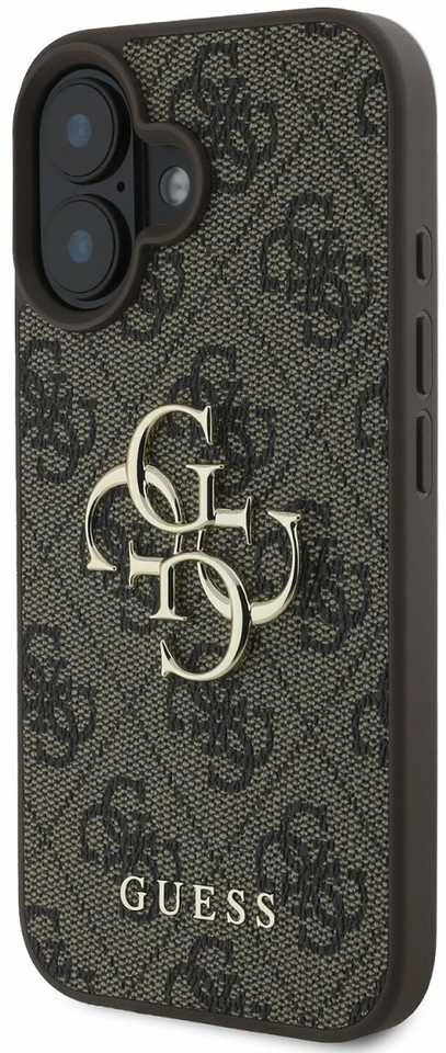 Guess 4G Big Logo Apple iPhone 16 – dėklas telefonui rudos spalvos
