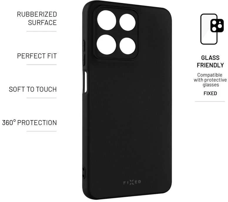 Dėklas „FIXED Story“ guminis galinis dangtelis, skirtas „Motorola Moto G1“.