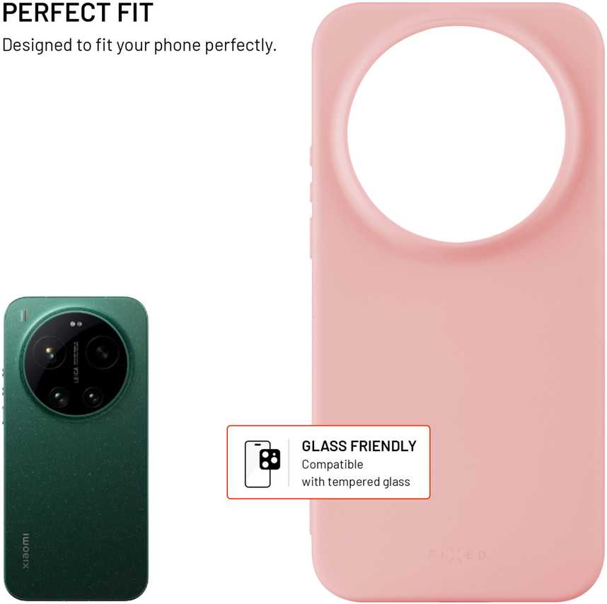 Dėklas Fixed Ištaisyta istorija | Galinis viršelis | Xiaomi | 17 Ultra | Gumuotas | Rožinė