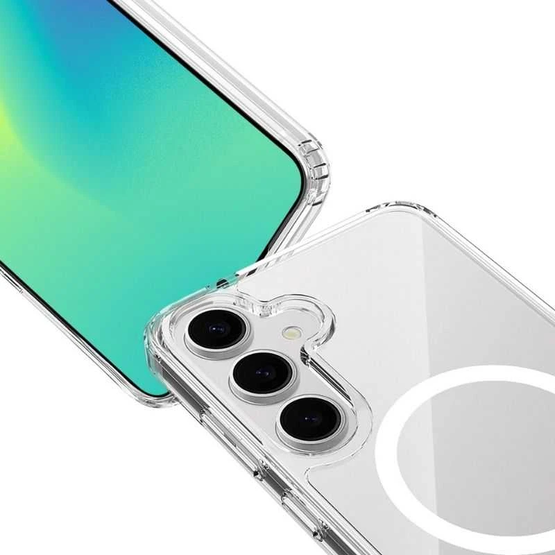 „Spello Mag+“ skaidrus dėklas | „Samsung Galaxy S26+“ | Suderinamas su „MagSafe“ ir „Qi2“
