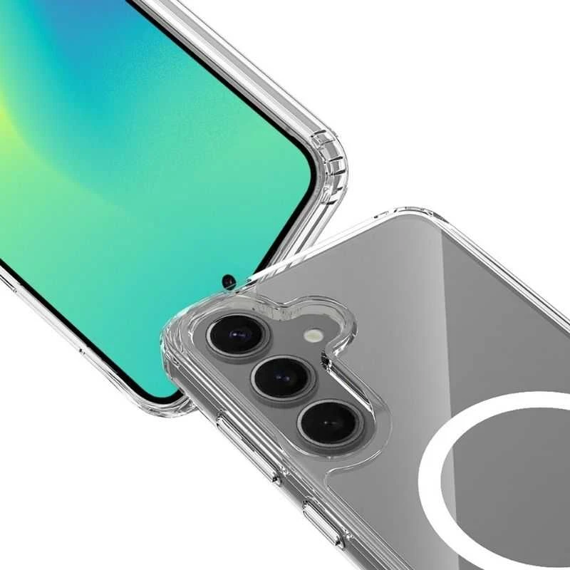„Spello Mag+“ skaidrus dėklas | „Samsung Galaxy S26“ | Suderinamas su „MagSafe“ ir „Qi2“