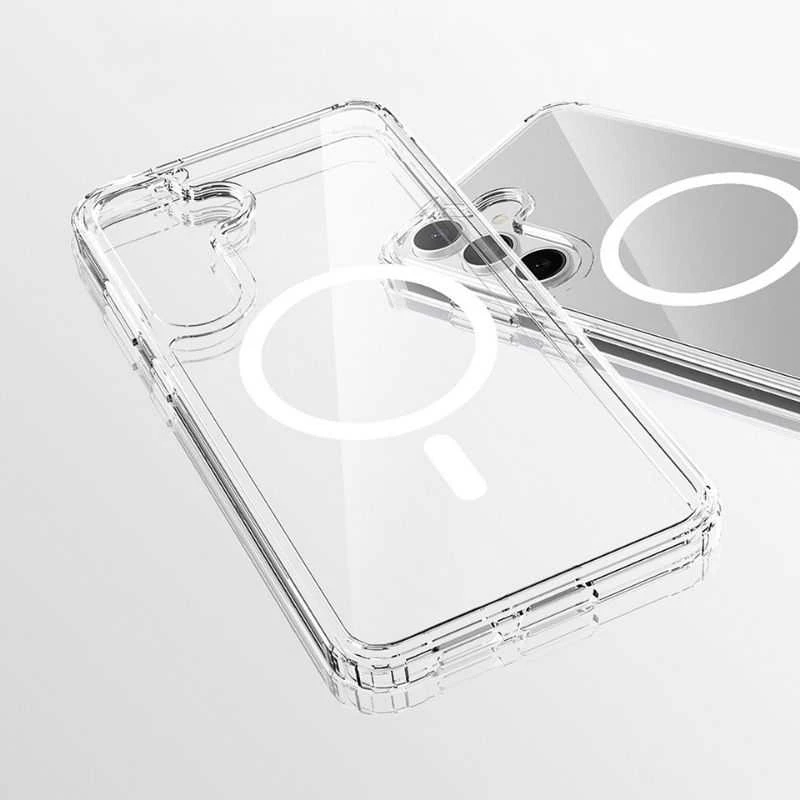 „Spello Mag+“ skaidrus dėklas | „Samsung Galaxy S26+“ | Suderinamas su „MagSafe“ ir „Qi2“