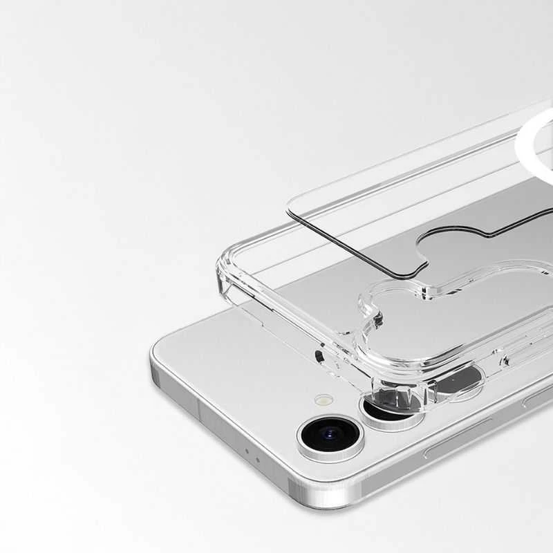 „Spello Mag+“ skaidrus dėklas | „Samsung Galaxy S26+“ | Suderinamas su „MagSafe“ ir „Qi2“
