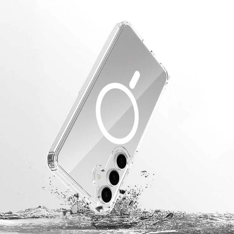 „Spello Mag+“ skaidrus dėklas | „Samsung Galaxy S26+“ | Suderinamas su „MagSafe“ ir „Qi2“