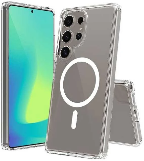 „Spello Mag+“ skaidrus dėklas | „Samsung Galaxy S26 Ultra“ | Suderinamas su „MagSafe“ ir „Qi2“