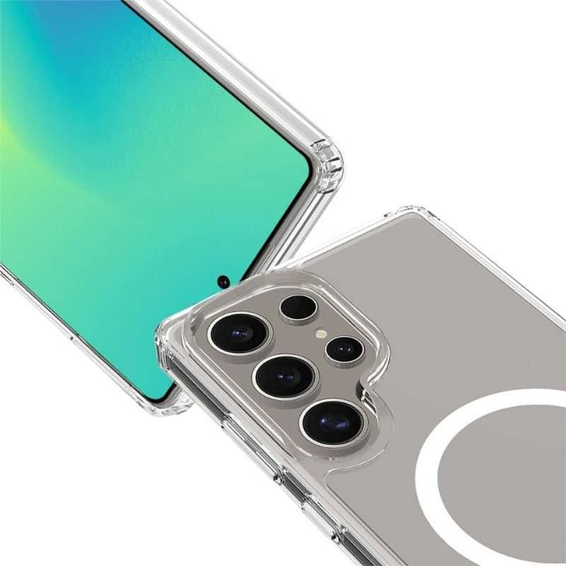 „Spello Mag+“ skaidrus dėklas | „Samsung Galaxy S26 Ultra“ | Suderinamas su „MagSafe“ ir „Qi2“