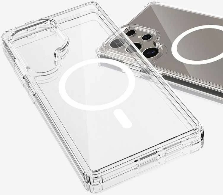 „Spello Mag+“ skaidrus dėklas | „Samsung Galaxy S26 Ultra“ | Suderinamas su „MagSafe“ ir „Qi2“