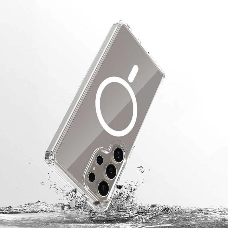 „Spello Mag+“ skaidrus dėklas | „Samsung Galaxy S26 Ultra“ | Suderinamas su „MagSafe“ ir „Qi2“