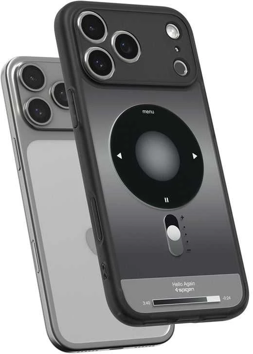 Dėklas „Spigen Ultra Hybrid MagSafe“, klasikinis juodas – „iPhone 17 Pro Max“