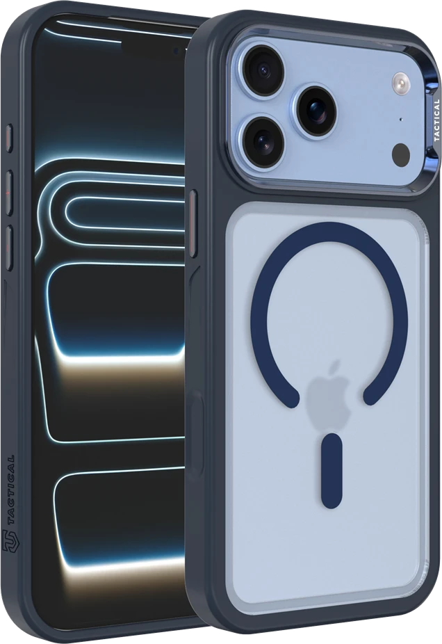 Tactical MagForce Hyperstealth 3.0 dėklas telefonui su MagSafe palaikymu, skirtas iPhone 17 Pro Max | iPhone 18 Pro Max, mėlynas