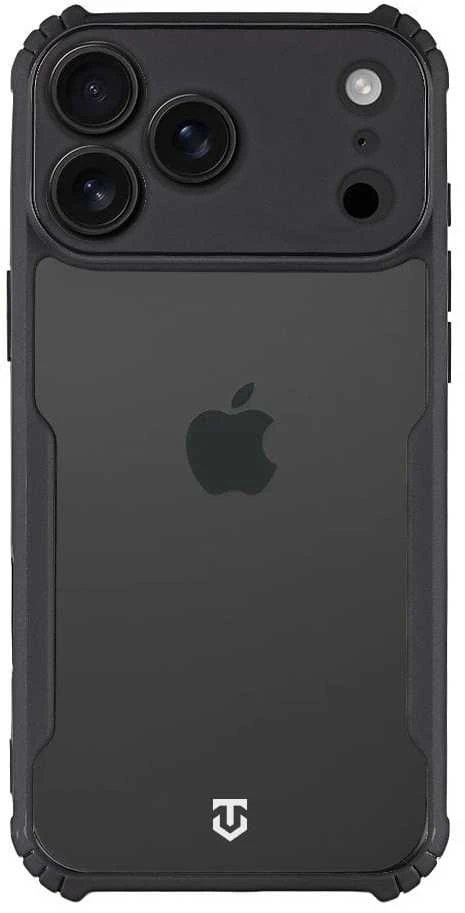 Tactical Quantum Stealth dėklas skirtas Apple iPhone 17 Pro Max skaidrus/juodos spalvos