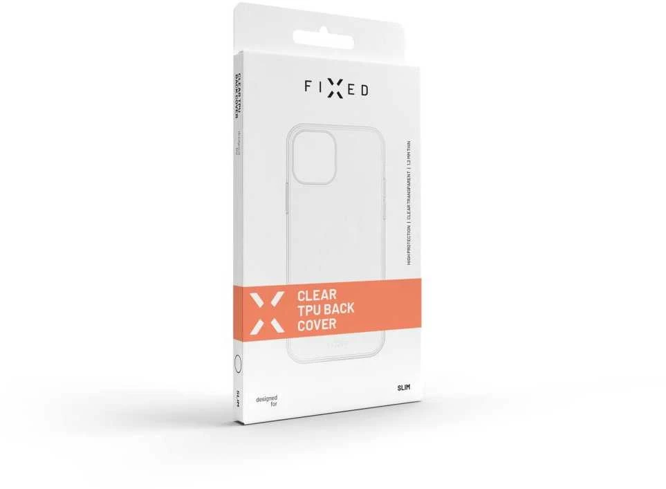 Fixed FIKSUOTAS TPU gelio dėklas, skirtas „Motorola Edge 50 Fusion“, skaidrus