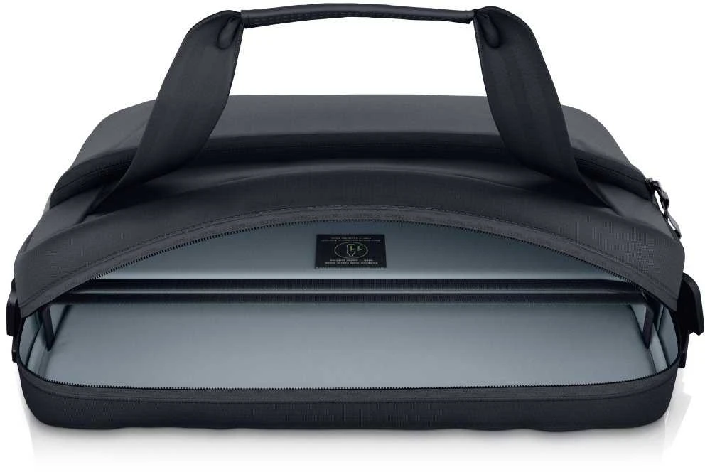 Dell | Ecoloop Pro Slim Briefcase | Tinka iki 15.6 " | Briefcase | Shoulder strap | Atsparus vandeniui | Juodas