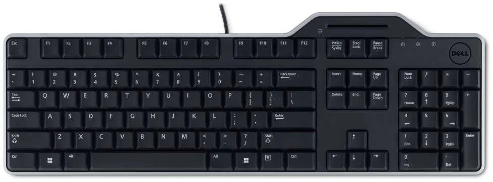 Dell Klaviatūra SMARTCARDREADER KB 813 - Juodas USB QWERTZ