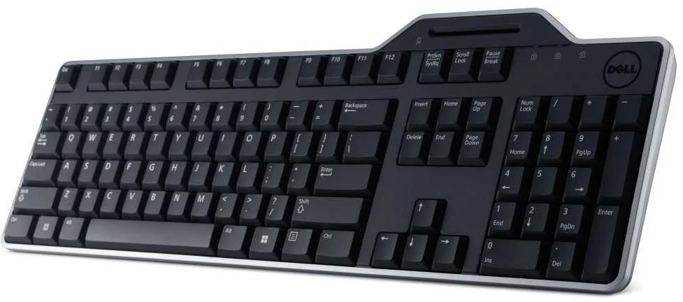 Dell Klaviatūra SMARTCARDREADER KB 813 - Juodas USB QWERTZ