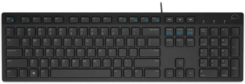 DELL daugialypės terpės klaviatūra-KB216 – čekų/slovakų (QWERTZ) – juoda