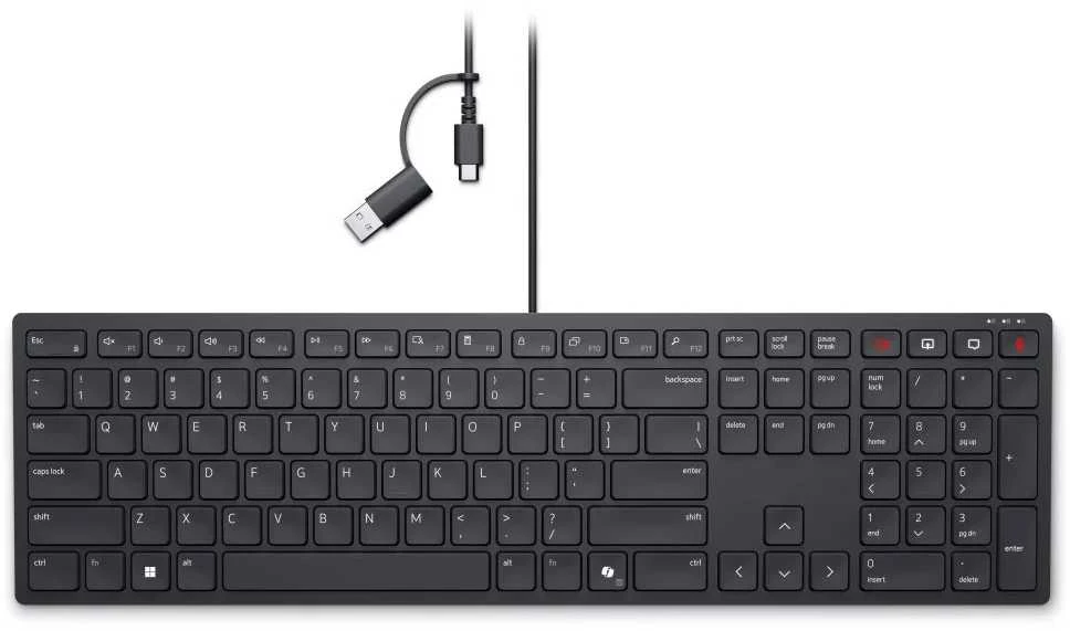 Klaviatūra DELL su laidu COLLABORATION KEYBOA - KB525C - GERMAN (QWERTZ)
