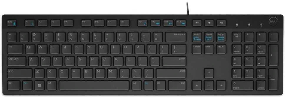 Dell Technologies DELL Klaviatūra su laidu - KB216 - UK (QWERTY) - Juodas