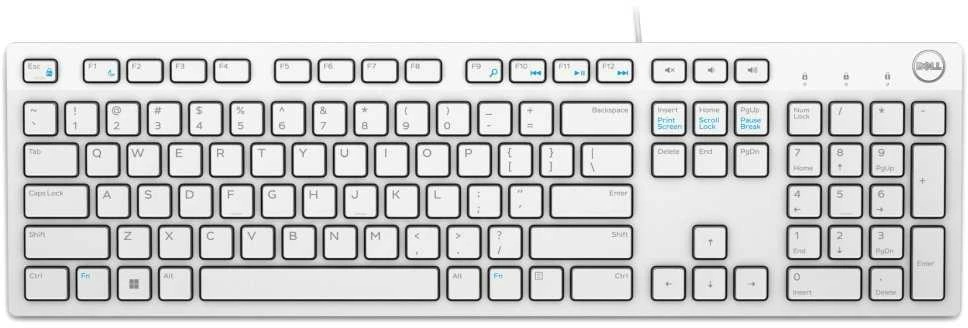 Klaviatūra Dell KB216, Balta