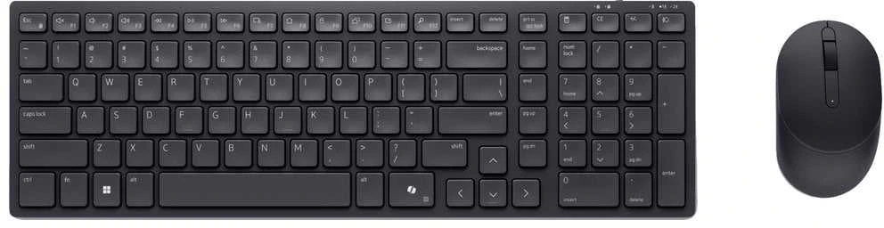 Dell | Silent Klaviatūra ir pelė | KM555 | Klaviatūros ir pelės rinkinys | Wireless | Belaidė jungtis | Ukrainian (QWERTY) | Juodas