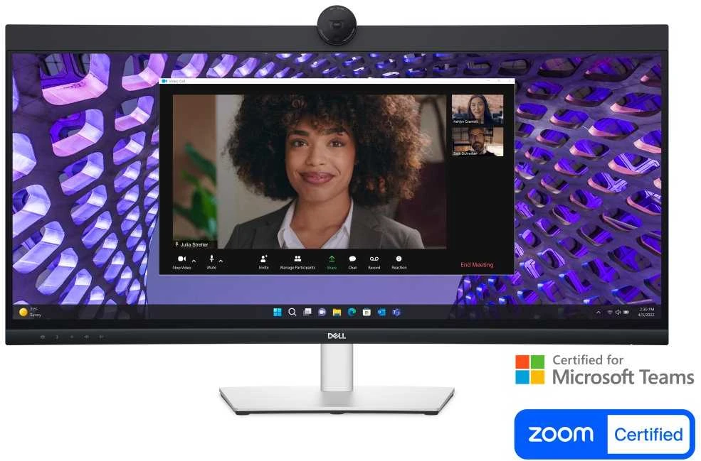 Dell Pro 34 Plus P3424WEB vaizdo konferencijų monitorius, 34" IPS WQHD