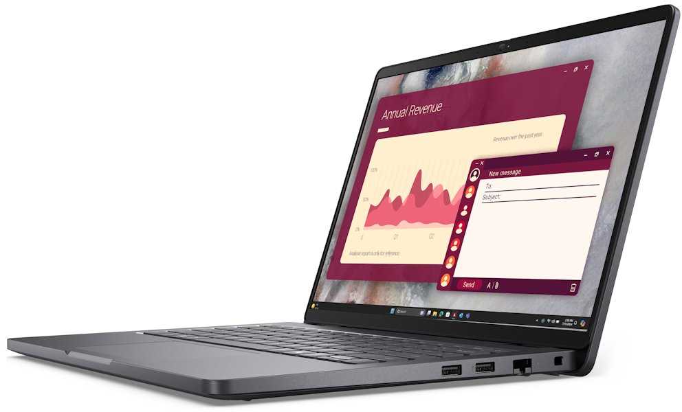 Nešiojamas kompiuteris DELL NTB Pro 14 PC14255/AMD Ryzen 5 220/16GB/512SSD/14" FHD+/IR kamera ir mikrofonas/65W/WLAN/vPro apšvietimas Kb/W11 Pro/3Y PS NBD