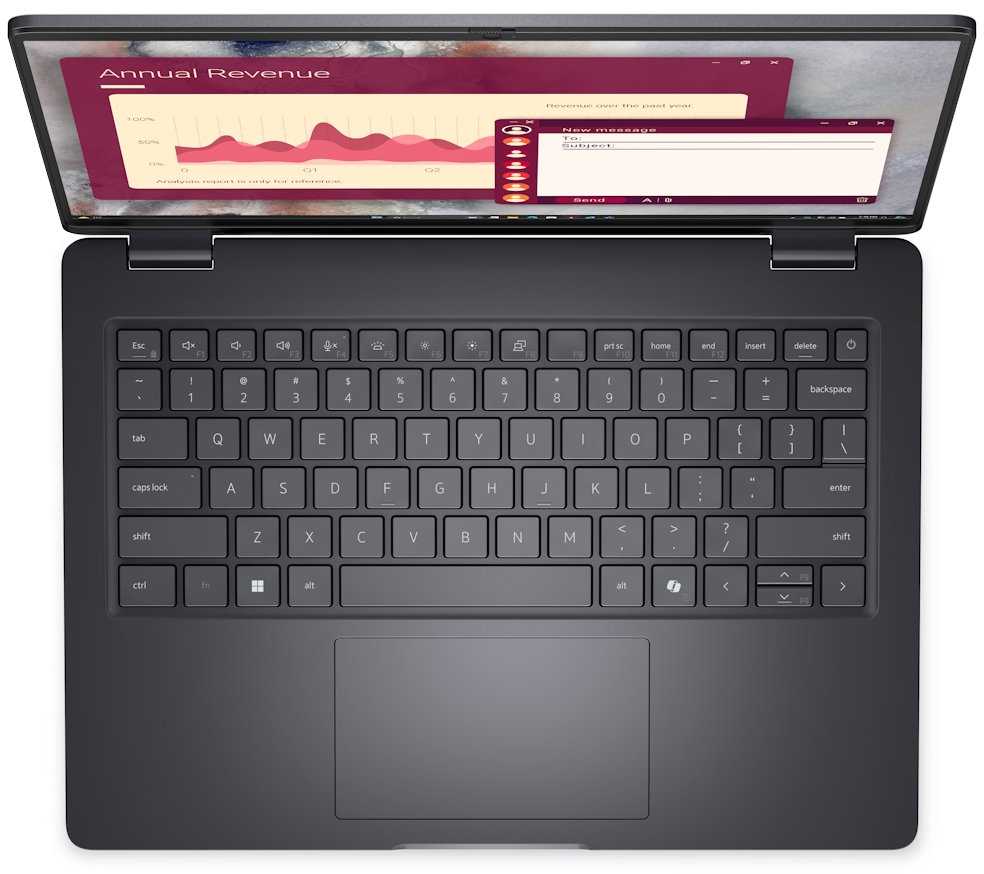 Nešiojamas kompiuteris DELL NTB Pro 14 PC14255/AMD Ryzen 5 220/16GB/512SSD/14" FHD+/IR kamera ir mikrofonas/65W/WLAN/vPro apšvietimas Kb/W11 Pro/3Y PS NBD