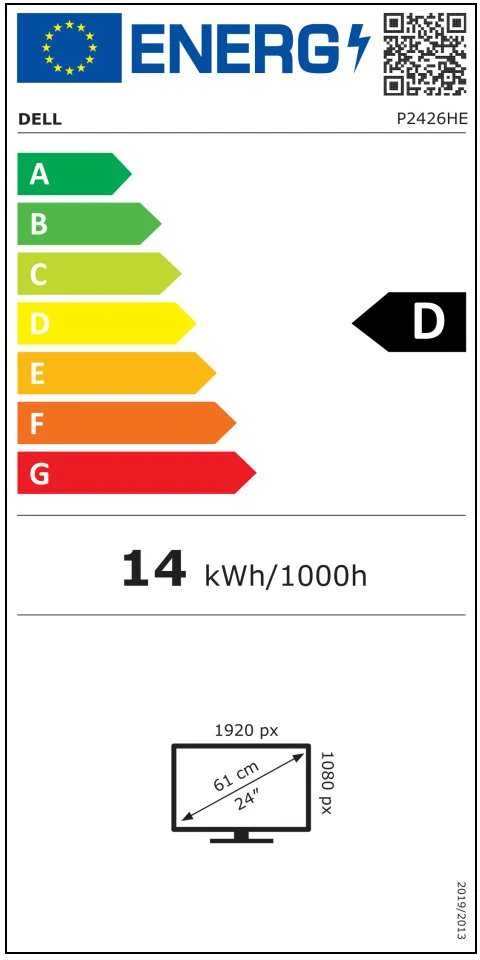 Dell Pro P 24 USB-C Hub Monitorius - P2426HE